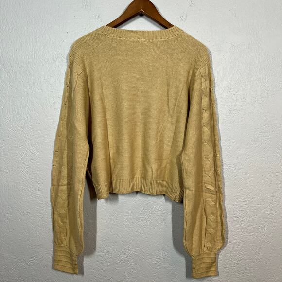 NEW! And Now This Table Sweater Camel Brown Long Sleeve - XXL - Picture 4 of 5